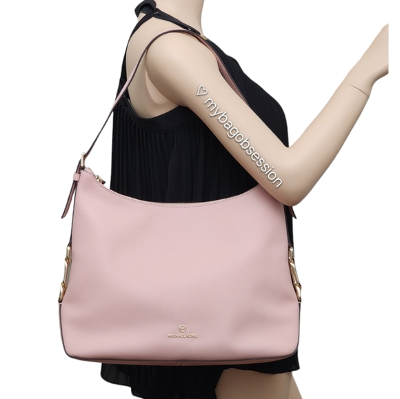 Michael Kors Laney LG Hobo Shoulder Bag Pink - Picture 1 of 8